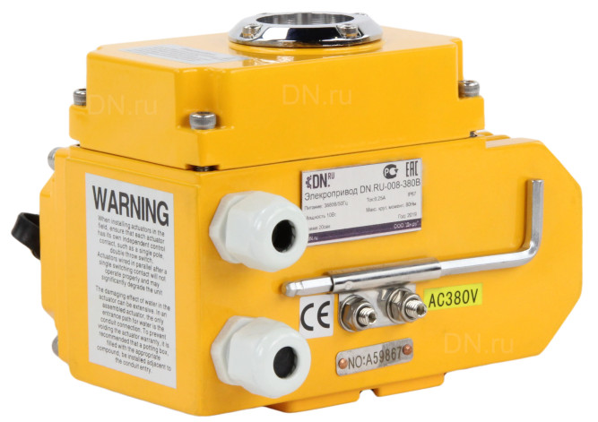 Электропривод четвертьоборотный QT-N-008EM-O1-380VAC-У1 380В
