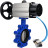 Затвор дисковый поворотный WBV1631E-2W-Fb-H Ду150 Ру16 LUG корпус - чугун QT450, диск - нержавеющая сталь 304, уплотнение - EPDM, с пневмоприводом PA-DA-105-1 и пневмораспределителем 4V320-08 AC220V