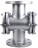 Стекло смотровое SG2-34G-F тип В ГОСТ 21836-2021 Ду150 Ру16, углеродистая сталь, фланцевое