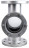 Стекло смотровое SG2-34G-F тип В ГОСТ 21836-2021 Ду150 Ру16, углеродистая сталь, фланцевое