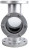Стекло смотровое SG2-34G-F тип В ГОСТ 21836-2021 Ду200 Ру16, углеродистая сталь, фланцевое