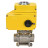 Кран шаровой BV3232P(3pc)-FP-W-ISO-H Ду65 Ру25 полнопроходной двухходовой, нержавеющая сталь SS316, под приварку, уплотнение - PTFE, с 1/4-оборотным электроприводом QT-N-010EM-O1-380VAC-У1