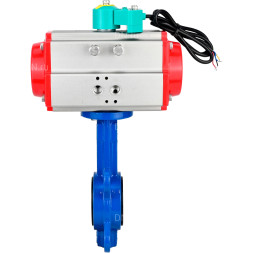 Затвор дисковый поворотный WBV1413E-2W-Fb-H Ду125 Ру16 корпус - чугун GGG50, диск - чугун GGG40, уплотнение - EPDM, с пневмоприводом PA-DA-105 и магнитным переключателем ALS200D