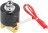 Клапан электромагнитный VS100-NT-NC-24VAC 1/8″ Ду6 Ру10 прямого действия двухходовой, корпус - латунь, присоединение - внутренняя резьба, уплотнение - NBR, нормально-закрытый, катушка - 24 В AC