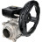 Кран шаровой BV3232P(3pc)-FP-W-ISO-H Ду80 Ру25 полнопроходной двухходовой, нержавеющая сталь SS316, под приварку, уплотнение - PTFE, с ISO фланцем и редуктором HAM RQN-Z