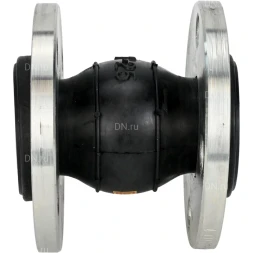 Компенсатор резиновый CR-E25-F Ду25 Ру10, резиновая вставка (корпус) - EPDM, тип присоединения - фланцевый, материал фланцев - сталь углеродистая оцинкованная