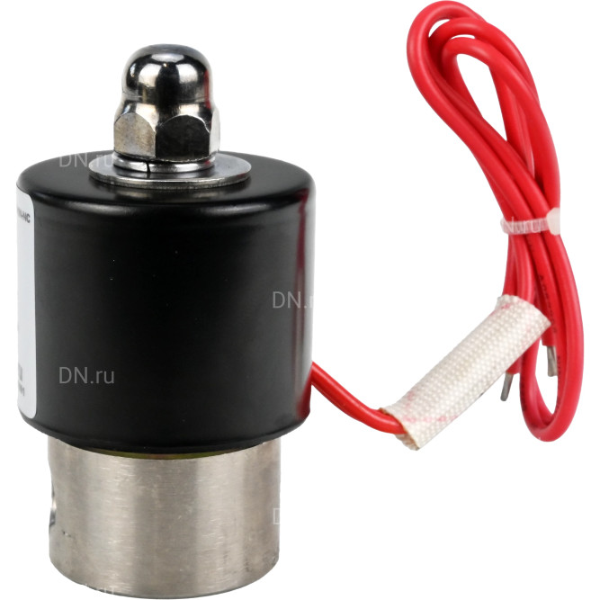 Клапан электромагнитный VS131-VT-NC-220VAC 1/4″ Ду8 Ру10, соленоидный двухходовой, корпус - нержавеющая сталь 304, уплотнение - Viton, резьбовой, нормально-закрытый, прямого действия, катушка - 220В