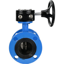 Затвор дисковый поворотный WBV1313E-2W-F-H Ду200 Ру16 фланцевый, корпус - чугун GGG40, диск - чугун GGG40, уплотнение - EPDM, с редуктором RDN RQN4-500Z-T30