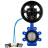 Затвор дисковый поворотный WBV1631N-2W-Fb-H Ду125 Ру16 LUG корпус - чугун QT450, диск - нержавеющая сталь 304, уплотнение - NBR, с пневмоприводом PA-DA-105-1, пневмораспределителем 4V320-10 AC220V и БКВ APL-210N