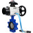 Затвор дисковый поворотный WBV1631N-2W-Fb-H Ду125 Ру16 LUG корпус - чугун QT450, диск - нержавеющая сталь 304, уплотнение - NBR, с пневмоприводом PA-DA-105-1, пневмораспределителем 4V320-10 AC220V и БКВ APL-210N