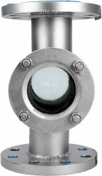 Стекло смотровое SG2-35S-F тип В ГОСТ 21836-2021 Ду25 Ру25 нержавеющая сталь, фланцевое