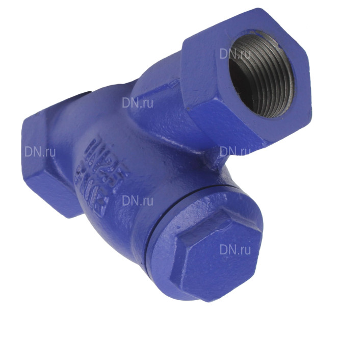 Фильтр сетчатый FMY1131PPL-T 1 1/4″ Ду32 Ру16 резьбовой L=140, корпус чугун GGG25, сетка SS304, уплотнение PPL, Y-образный