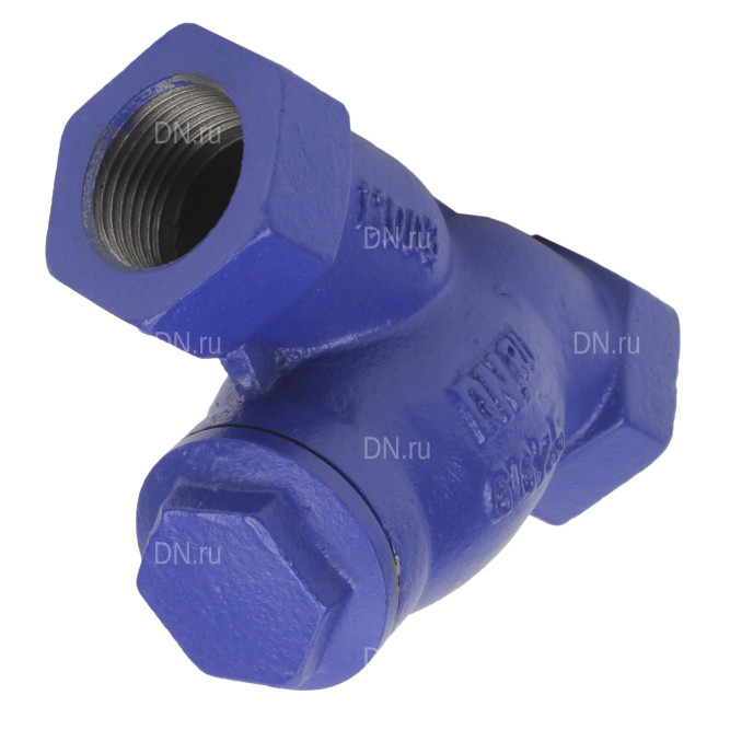 Фильтр сетчатый FMY1131PPL-T 1 1/4″ Ду32 Ру16 резьбовой L=140, корпус чугун GGG25, сетка SS304, уплотнение PPL, Y-образный