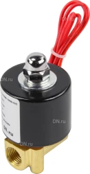 Клапан электромагнитный VS100-VT-NC-24VAC 1/4″ Ду8 Ру10 прямого действия двухходовой, корпус - латунь, присоединение - внутренняя резьба, уплотнение - VITON, нормально-закрытый, катушка - 24 В AC