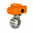 Затвор дисковый поворотный WBV3131E-2W-T-H Ду25 Ру10 резьбовой, корпус - пищевая нержавеющая сталь 304, уплотнение - EPDM, с электроприводом QT-N-005EM-B1-220VAC-У1 c датчиком обратной связи и входным управляющим сигналом 0-10В HARK
