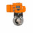 Затвор дисковый поворотный WBV3131E-2W-T-H Ду25 Ру10 резьбовой, корпус - пищевая нержавеющая сталь 304, уплотнение - EPDM, с электроприводом QT-N-005EM-B1-220VAC-У1 c датчиком обратной связи и входным управляющим сигналом 0-10В HARK