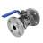 Кран шаровой BV3131P(3pc)-FP-F-ISO-H Ду15 Ру40, полнопроходной, трехсоставной, сталь 304, уплотнение - PTFE, фланцевый, с ISO-фланцем