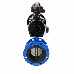 Затвор дисковый поворотный WBV1331E-2W-F-H Ду50 Ру16 фланцевый, корпус - чугун GGG40, диск - нержавеющая сталь 304, уплотнение - EPDM, с пневмоприводом PA-DA-105-1, 4M310-08 DC24V и APL-210N