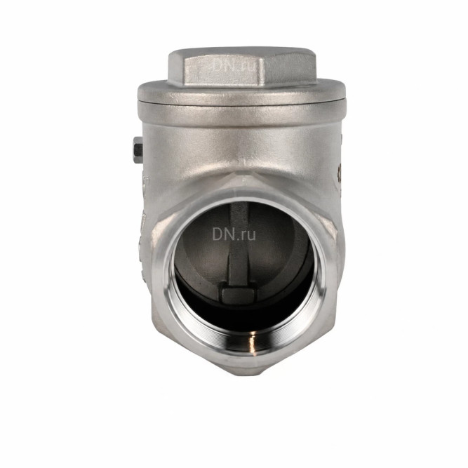 Клапан обратный VCT3131-T 1 1/2 Ду40 Ру16 ZGY резьбовой, поворотный, корпус - нержавеющая сталь CF8/AISI 304, диск - нержавеющая сталь CF8/AISI 304, уплотнение - PTFE
