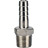 Штуцер елочка BF32-T-1/2-20 1/2″х20мм Ду15 Ру16 шланговый, корпус - нержавеющая сталь AISI 316 (CF8M), присоединение - наружная резьба/штуцер
