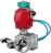 Кран шаровой BV3232P(4pc)-SP-3WL-T-ISO-H Ду20 Ру63 стандартнопроходной L-тип, внутренняя резьба, корпус - нержавеющая сталь 316, PTFE, с пневмоприводом PA-DA-052, пневмораспределителем 4V320-08 AC220V и магнитным переключателем ALS200D
