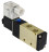 Пневмораспределитель 4V210-08 DC24V 1/4″ моностабильный, пятиканальный, для шиберных задвижек с пневмоцилиндром