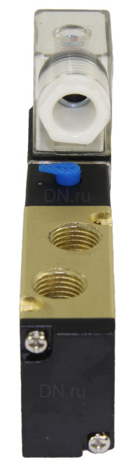 Пневмораспределитель 4V210-08 AC220V 1/4″ моностабильный, пятиканальный, для шиберных задвижек с пневмоцилиндром