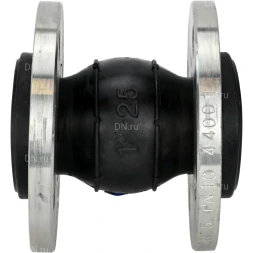 Компенсатор резиновый CR-E25-F Ду80 Ру10, резиновая вставка (корпус) - EPDM, тип присоединения - фланцевый, материал фланцев - сталь углеродистая оцинкованная