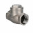 Клапан обратный VCT3232-T 2 1/2 Ду65 Ру16 ZGY резьбовой, поворотный, корпус - нержавеющая сталь CF8М/AISI 316, диск - нержавеющая сталь CF8М/AISI 316, уплотнение - PTFE