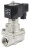 Клапан электромагнитный VS1031-PT-NC-24VAC 1 1/2″ Ду40 Ру12 соленоидный двухходовой поршневой, резьбовой, корпус - нержавеющая сталь AISI 304, уплотнение - PTFE, пилотного действия, нормально закрытый, катушка - 24В AC