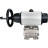 Кран шаровой BV3232P(3pc)-FP-SW-ISO-H Ду100 Ру63 полнопроходной, корпус - нержавеющая сталь SS316, под приварку, с пневмоприводом PA-DA-105-1, пневмораспределителем 4M310-08 DC24V