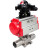 Кран шаровой BV3131P(3pc)-FP-W-ISO-H LONG Ду125 Ру16 полнопроходной, корпус - нержавеющая сталь 304, уплотнение - PTFE, под приварку, с пневмоприводом PA-DA-130 и БКВ APL-210N