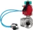 Кран шаровой BV3232P(4pc)-SP-3WL-T-ISO-H Ду50 Ру63 стандартнопроходной L-тип, внутренняя резьба, корпус - нержавеющая сталь 316, PTFE, с пневмоприводом PA-DA-065, пневмораспределителем 4V320-08 AC220V и магнитным переключателем ALS200D