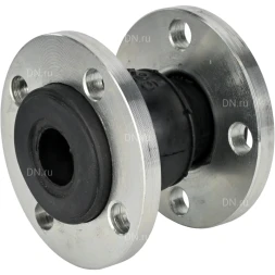 Компенсатор резиновый CR-E25-F Ду150 Ру10, резиновая вставка (корпус) - EPDM, тип присоединения - фланцевый, материал фланцев - сталь углеродистая оцинкованная