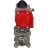 Кран шаровой BV3232P(3pc)-FP-W-ISO-H Ду25 Ру63 полнопроходной двухходовой, нержавеющая сталь SS316, под приварку, уплотнение - PTFE, с пневмоприводом PA-DA-52 двойного действия