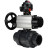 Кран шаровой BV4242E-FP-GRM-ISO Дн15 Ру10 полнопроходной, корпус - НПВХ, шар - НПВХ, уплотнение - EPDM, с пневмоприводом PA-DA-105-1 и БКВ APL-510N EX