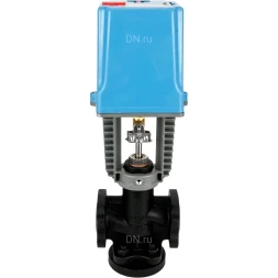 Клапан запорно-регулирующий VSR1-13V-PED-F Ду50 Ру16 Kv40м3/ч, односедельный, фланцевый, корпус - чугун EN-JS1025, уплотнение - фторкаучук (Viton, FPM) с электроприводом XCK220-1500 AC220В