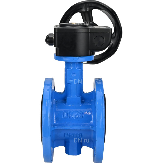 Затвор дисковый поворотный WBV1313E-2W-F-H Ду50 Ру16 фланцевый, корпус - чугун GGG40, диск - чугун GGG40, уплотнение - EPDM, с редуктором HAM RQN1-180Z-T40