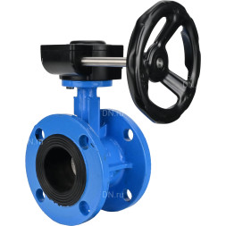 Затвор дисковый поворотный WBV1313E-2W-F-H Ду50 Ру16 фланцевый, корпус - чугун GGG40, диск - чугун GGG40, уплотнение - EPDM, с редуктором HAM RQN1-180Z-T40