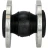 Компенсатор резиновый CR-E25-F Ду25 Ру16, резиновая вставка (корпус) - EPDM, тип присоединения - фланцевый, материал фланцев - сталь углеродистая оцинкованная