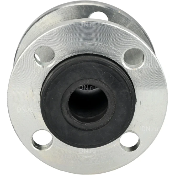 Компенсатор резиновый CR-E25-F Ду25 Ру16, резиновая вставка (корпус) - EPDM, тип присоединения - фланцевый, материал фланцев - сталь углеродистая оцинкованная