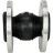 Компенсатор резиновый CR-E25-F Ду25 Ру16, резиновая вставка (корпус) - EPDM, тип присоединения - фланцевый, материал фланцев - сталь углеродистая оцинкованная
