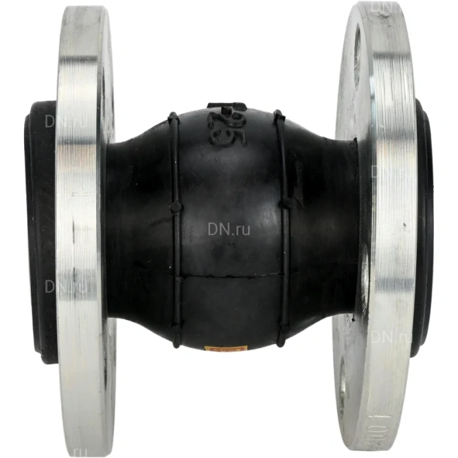 Компенсатор резиновый CR-E25-F Ду25 Ру16, резиновая вставка (корпус) - EPDM, тип присоединения - фланцевый, материал фланцев - сталь углеродистая оцинкованная