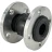 Компенсатор резиновый CR-E25-F Ду25 Ру16, резиновая вставка (корпус) - EPDM, тип присоединения - фланцевый, материал фланцев - сталь углеродистая оцинкованная