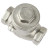 Клапан обратный VC3232P-T 1/2″ Ду15 Ру16 муфтовый, поворотный, корпус - нержавеющая сталь, диск - нержавеющая сталь, уплотнение - PTFE