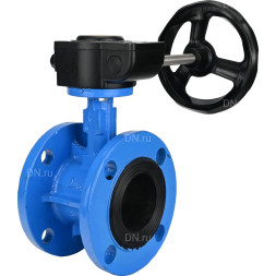 Затвор дисковый поворотный WBV1313E-2W-F-H Ду80 Ру16 фланцевый, корпус - чугун GGG40, диск - чугун GGG40, уплотнение - EPDM, с редуктором HAM RQN1-180Z-T40