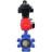 Затвор дисковый поворотный WBV1631E-2W-Fb-H Ду125 Ру16 LUG корпус - чугун QT450, диск - нержавеющая сталь 304, уплотнение - EPDM, с пневмоприводом PA-DA-105, пневмораспределителем 4M310-08 DC24V и БКВ APL-410N EX