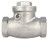 Клапан обратный VC3232P-T 1″ 1/4 Ду32 Ру16 муфтовый, поворотный, корпус - нержавеющая сталь, диск - нержавеющая сталь, уплотнение - PTFE