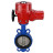 Затвор дисковый поворотный WBV1432N-2W-Fb-H Ду250 Ру16, корпус - чугун GGG50, диск - нержавеющая сталь 316L, уплотнение - NBR, с электроприводом QT-EX-040M-O2-220VAC-У1