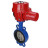 Затвор дисковый поворотный WBV1432N-2W-Fb-H Ду250 Ру16, корпус - чугун GGG50, диск - нержавеющая сталь 316L, уплотнение - NBR, с электроприводом QT-EX-040M-O2-220VAC-У1